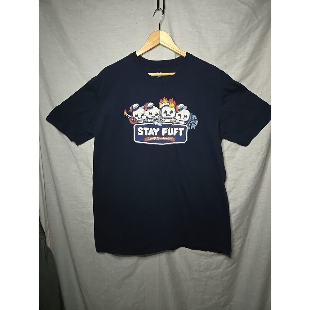 POP! Stay Puft Marshamallows Ghostbusters Graphic T-Shirt Blue XL